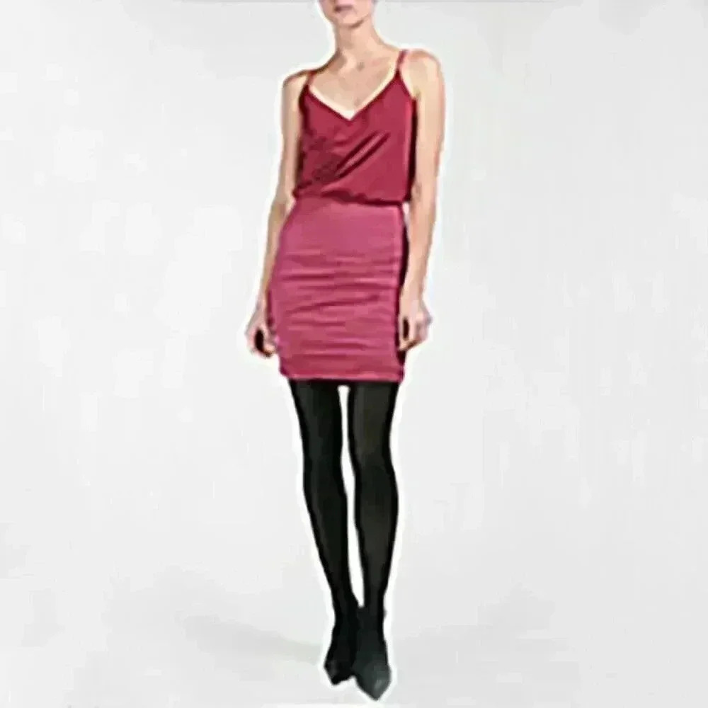 Velvet Ario Pink & Red Tank Dress P NEW - Picture 2 of 6